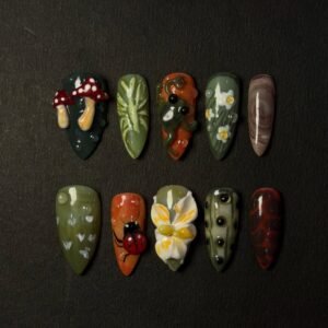 Enchanted Forest 3D Press-On Nails