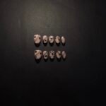 Nude & Black Minimalist Hearts