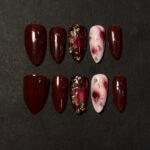 Crimson Marble & Foil